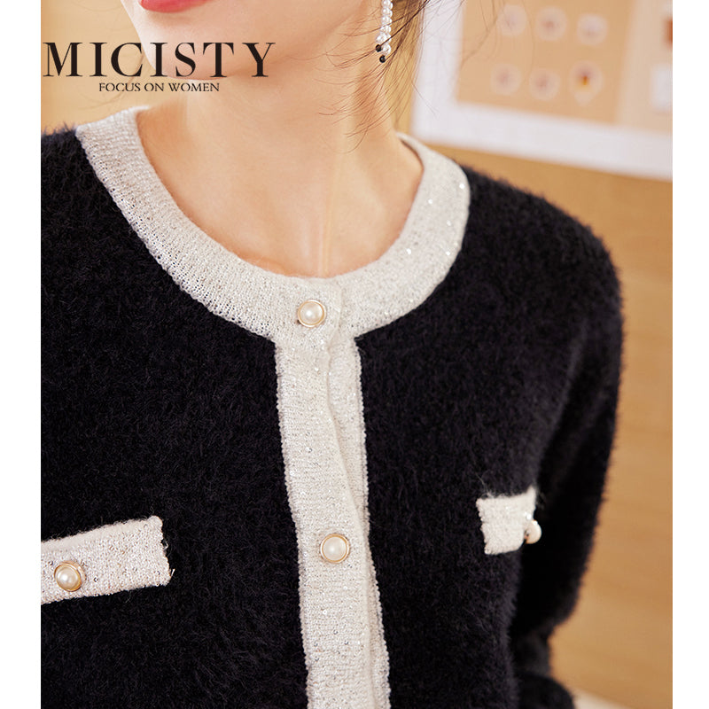 Micisty Soft Chanel-kind-of-style Pajamas (2 pcs)