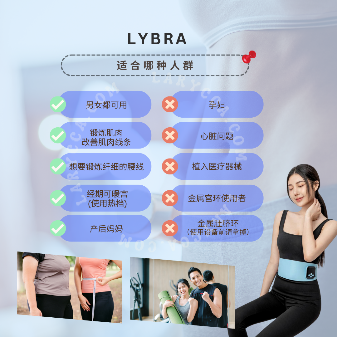 第二代【Inthira同款】【Leng Yein姐姐直播】Lybra EMS智能束腰带 Smart EMS Abdominal Waist Toning Belt